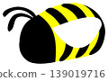 Cartoon Bee Illustration - Whimsical Buzz and Playful Vibes 139019716