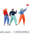 Tourist travel characters, vector flat isolated illustration 139019963