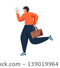 Tourist travel character, vector flat isolated illustration 139019964