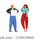 Tourist travel characters, vector flat isolated illustration 139019965