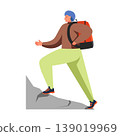 Tourist travel character, vector flat isolated illustration 139019969