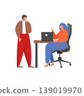 Business team characters, vector flat isolated illustration 139019970