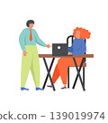 Business team characters, vector flat isolated illustration 139019974