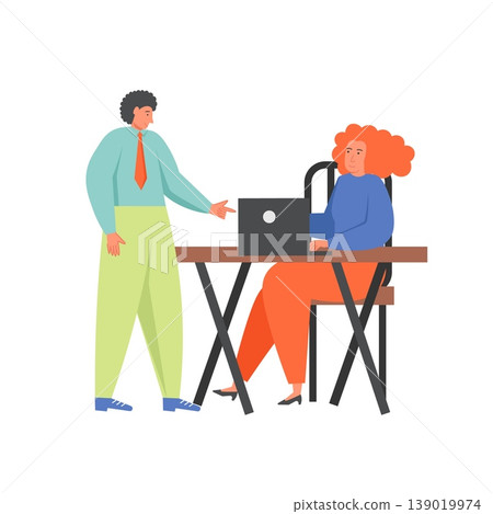 Business team characters, vector flat isolated illustration Business team characters, vector flat isolated illustration 139019974