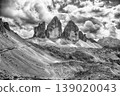 The iconic Tre Cime di Lavaredo mountains, Dolomites, Italy 139020043