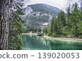 The iconic Lake Braies, Dolomites, South Tyrol, Italy 139020053