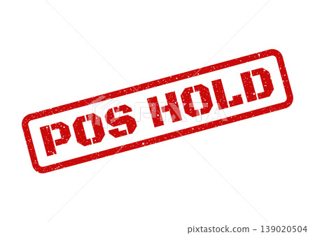 Red vintage rubber stamp with grunge effect indicating a point of sale transaction is on hold Red vintage rubber stamp with grunge effect indicating a point of sale transaction is on hold 139020504