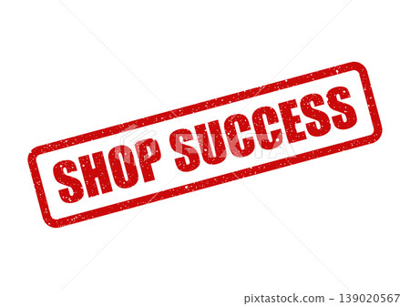Shop success grunge rubber stamp vector illustration featuring a distressed texture effect for business achievement and verification 139020567