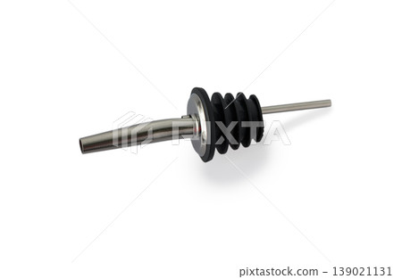 Bar Bottle Pourer Geyser Isolated on White Bar Bottle Pourer Geyser Isolated on White 139021131