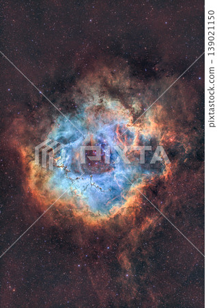 Astro photo of the Rosette Nebula in Hubble SHO Color palette 139021150