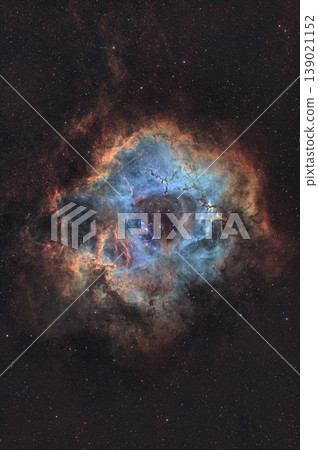 Astro photo of the Rosette Nebula in Hubble SHO Color palette 139021152