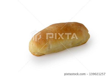 Single Traditional Latvian Piragi (Pie with Lard) Isolated on White Background Single Traditional Latvian Piragi (Pie with Lard) Isolated on White Background 139021257