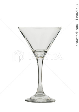 Martini glass, cocktail glass isolated on white background. Martini glass, cocktail glass isolated on white background. 139021407