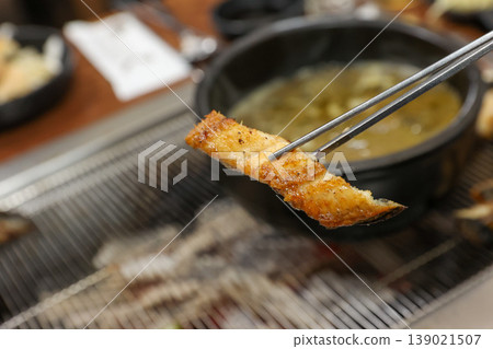 delicious authentic korean eel soup with healthy ingredients delicious authentic korean eel soup with healthy ingredients 139021507