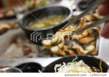 delicious authentic korean eel soup with healthy ingredients delicious authentic korean eel soup with healthy ingredients 139021520