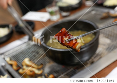 delicious authentic korean eel soup with healthy ingredients delicious authentic korean eel soup with healthy ingredients 139021565