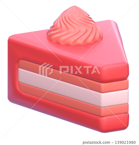 Cute 3D Red Velvet Cake Slice Icon, Layered Cream Dessert, Sweet Bakery Food Illustration for UI App, Cafe Menu, and Digital Product Design Cute 3D Red Velvet Cake Slice Icon, Layered Cream Dessert, Sweet Bakery Food Illustration for UI App, Cafe Menu, and Digital Product Design 139021980