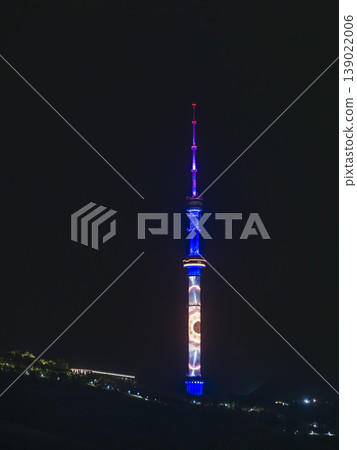 哈薩克阿拉木圖塔(夜景) 哈薩克阿拉木圖塔(夜景) 139022006
