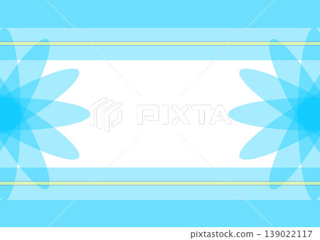 Flower image painted on a light blue wall Flower image painted on a light blue wall 139022117