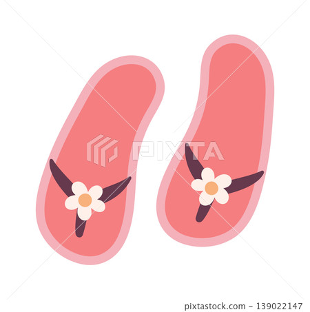Flip Flop Sandals With Flower Cartoon Style 139022147