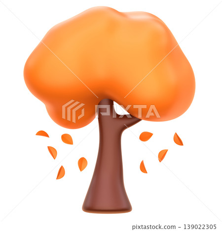 Cute 3D Autumn Tree Icon, Fall Nature Illustration for UI App, Seasonal Forest Design, Woodland Landscape Visual, and Cozy Digital Products Cute 3D Autumn Tree Icon, Fall Nature Illustration for UI App, Seasonal Forest Design, Woodland Landscape Visual, and Cozy Digital Products 139022305