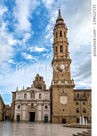 The Cathedral of the Savior or La Seo de Zaragoza is a Roman Catholic cathedral in Zaragoza, in Aragon, Spain 139022535