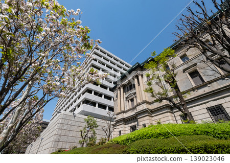 櫻花和日本銀行 139023046
