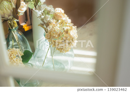 Arrangement of dry flowers Arrangement of dry flowers 139023462