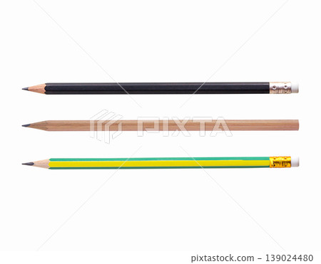Black pencil isolated on white background Black pencil isolated on white background 139024480