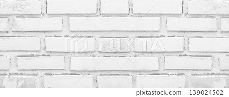 Panorama of White stone brick wall seamless background Panorama of White stone brick wall seamless background 139024502