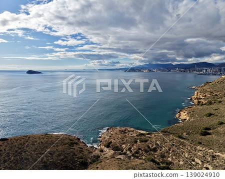 Seaside View With Cityscape, Expansive Oceanfront Vista Featuring Skyline And Harbor Details Seaside View With Cityscape, Expansive Oceanfront Vista Featuring Skyline And Harbor Details 139024910
