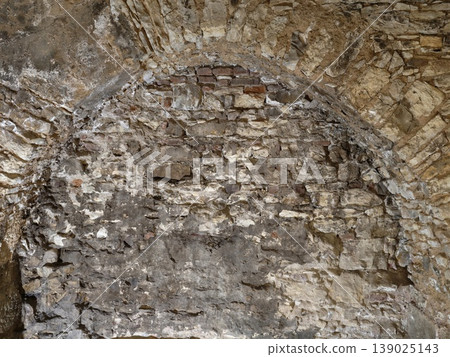 Atmospheric Lighting Enhances Depth Of Weathered Stone Arch Features Perfect For Restoration Photography Atmospheric Lighting Enhances Depth Of Weathered Stone Arch Features Perfect For Restoration Photography 139025143