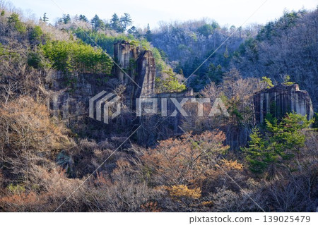 Akiu Quarry, Akiu Hot Springs, and surrounding scenery 139025479