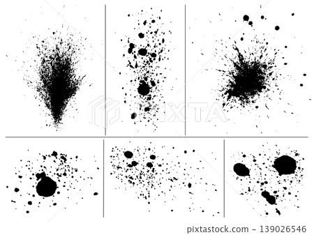 Ink Splatter Set (6 pieces) 139026546