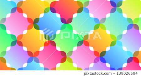 Colorful, overlapping abstract geometric patterns 139026594