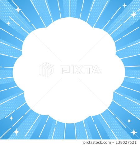A refreshing and impactful background image featuring blue rays and polka dots, perfect for summer sales and promotions. 139027521
