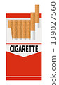 Image illustration of cigarettes in a box 139027560