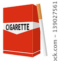 Image illustration of a cigarette and its box 139027561