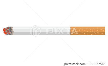 Image illustration of a lit cigarette 139027563