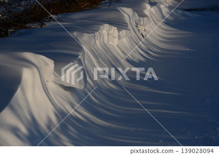 Snowdrifts after a blizzard 139028094