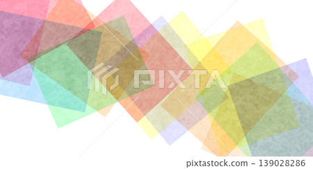 Colorful overlapping transparent geometric square patterns Colorful overlapping transparent geometric square patterns 139028286