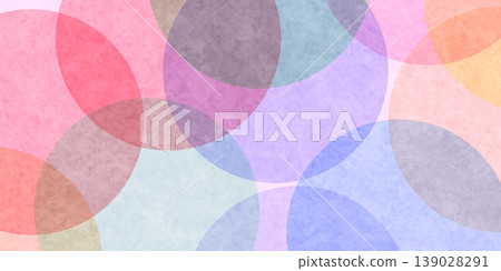 Abstract colorful overlapping circle texture background 139028291