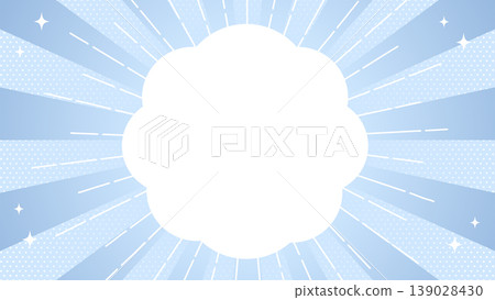 Banner template with blue radial background and copy space. Banner template with blue radial background and copy space. 139028430