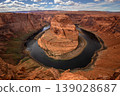 Arizona Horseshoe Bend meander of Colorado River in Glen Canyon 139028687