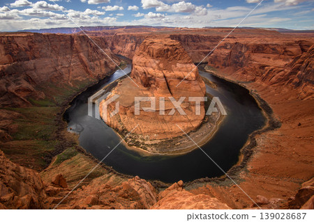 Arizona Horseshoe Bend meander of Colorado River in Glen Canyon 139028687