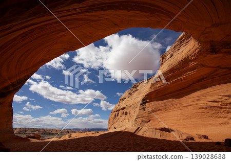Page Arizona Sand Cave, Natural rock formation, USA Page Arizona Sand Cave, Natural rock formation, USA 139028688