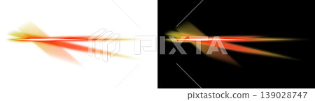Orange light ray effect assets with transparent and black backgrounds Orange light ray effect assets with transparent and black backgrounds 139028747