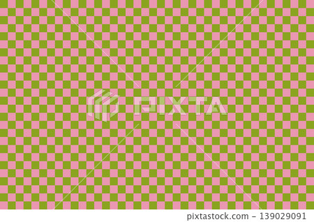 Pink and green checkerboard background 139029091