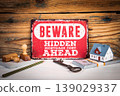 Beware Hidden Mortgage Cost Ahead Warning Sign With House Model 139029337