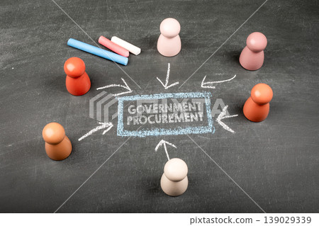 Government Procurement Concept Showing Public Sector Purchasing and Supplier Participation Government Procurement Concept Showing Public Sector Purchasing and Supplier Participation 139029339